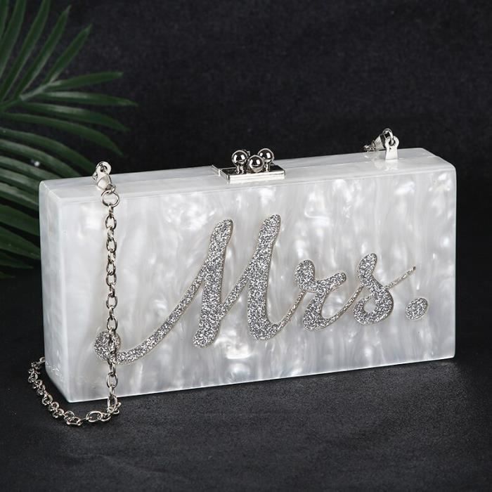 Pochette mariage blanche Outlet