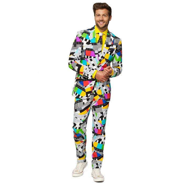 Costume Homme OppoSuits Motif presentateur TV Noir Taille 50 Cdiscount Jeux Jouets