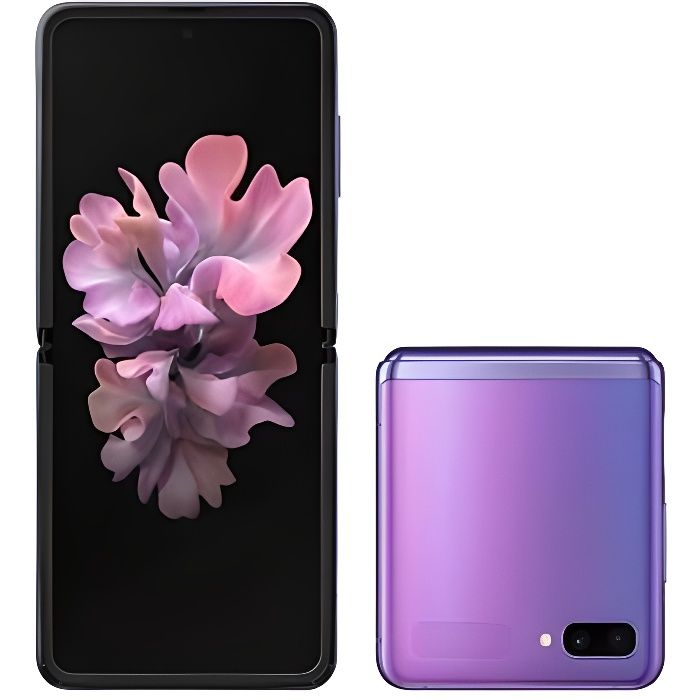 Top achat T&eacute;l&eacute;phone portable Samsung Galaxy Z Flip Unlocked Smartphone Violet 256G pas cher