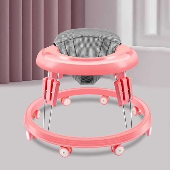 KHUY Trotteur Bebe Fille, Trotteur Bébé Garçon avec 6 Roues Universelles,  Troteur Marche Bebe pour Bébé avec Plateau, Table Activité Bébé et Walker  Combo, 6-18 Mois (Color : Pink) : : Bébé et Puériculture