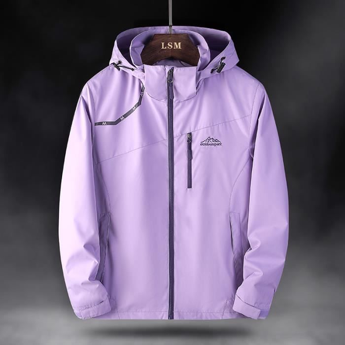 Couleur femme violet taille L Veste de p che Softshell imperm able