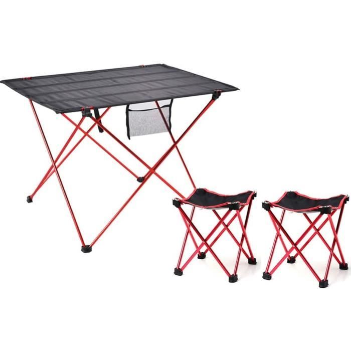 Outdoor chaises pliantes Portable Chaise Ensemble Picnic Table Parapluie Camping Plage