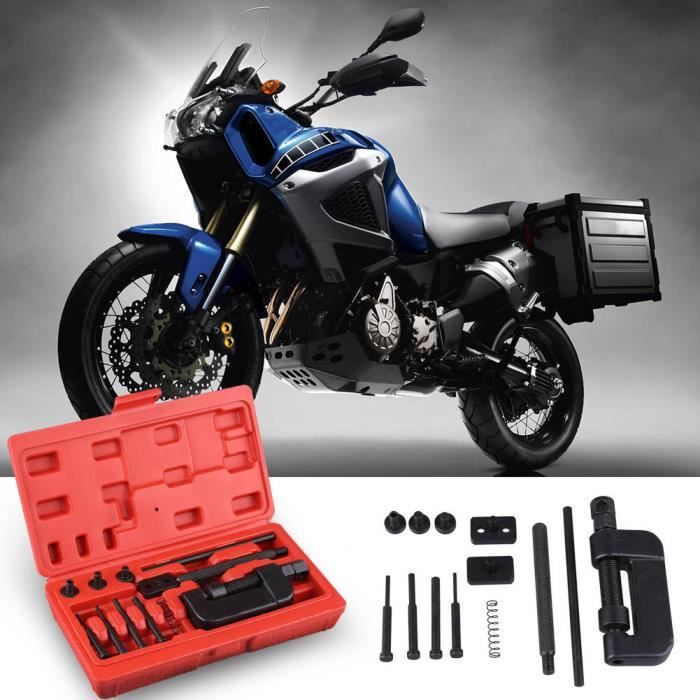 Kit rivé dérive chaîne moto 13pcs Trousse à outils pour couperivet