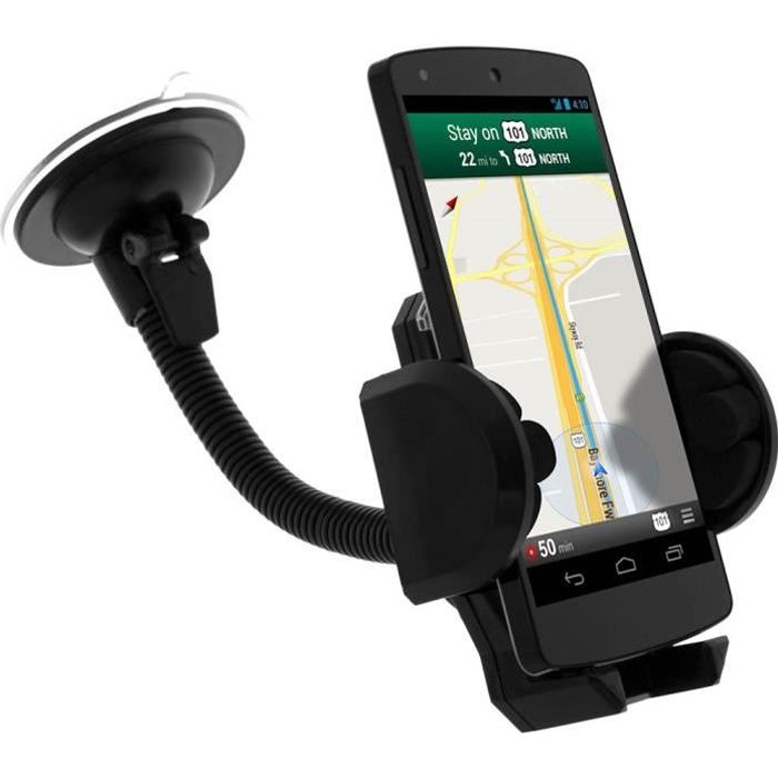 Support Téléphone Universel BREVA - Fixation Pour Table D'Avion, Siège Auto, Bureau