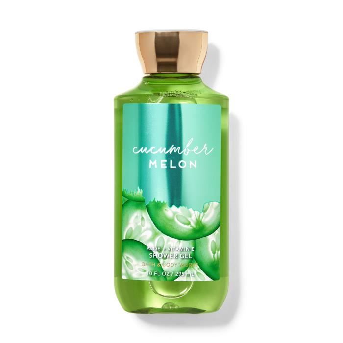 Bath Body Works Cucumber Melon Gel De Douche 10 Oz 295 Ml Lot De 