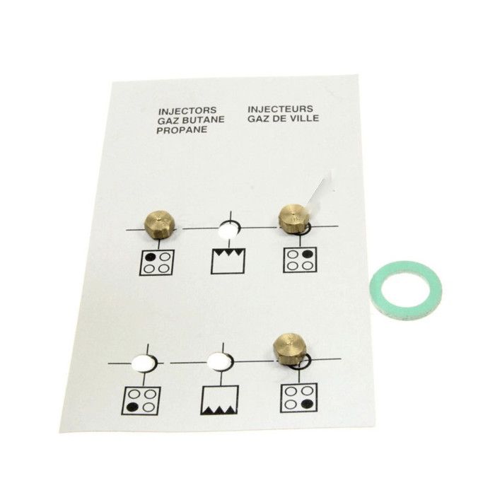 Kit injecteur gaz butane Four cuisinière BEKO FAR 58719 - vue 2