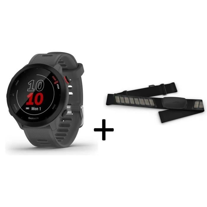 GARMIN - Montre connectée Forerunner 55 + Ceinture HRM-Dual