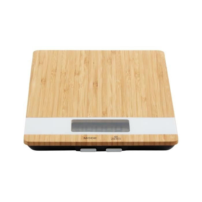 Balance De Cuisine électronique 5000g/1g - Écran LCD Rétroéclairé - 6 Unités De Mesure - Acier Inoxydable