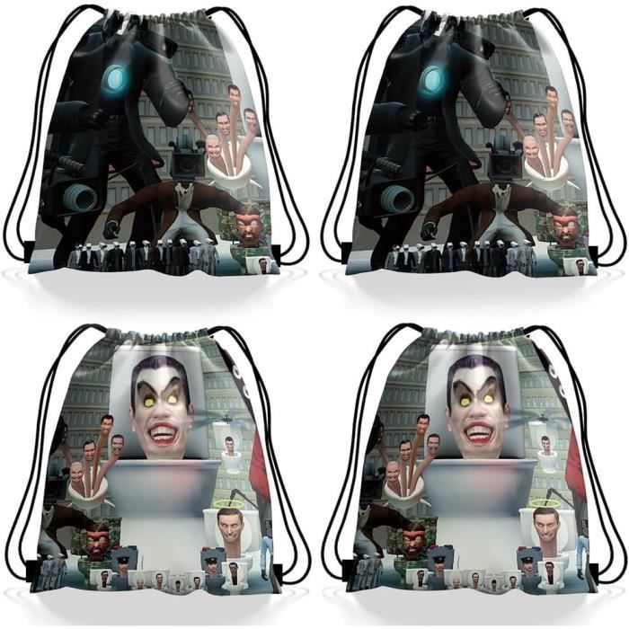 Sac à Dos à Cordon Neo Geo – Léger, Grande Capacité – Pour Sport, école, Voyage – Design Rétro Arcade