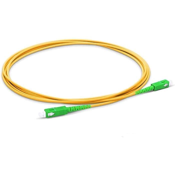 Câble à fibre optique pour routeur Raccord monomode FTTH - 9-125 OS2 SC ...
