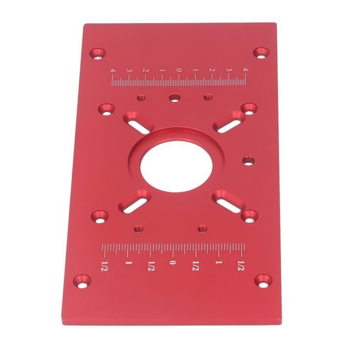 Cikonielf Aluminium Router Table Insert Plate Router Table Insert Plate