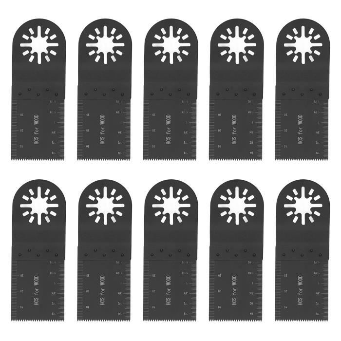 Lot De 10 Lames Scie Sauteuse – Coupe à 90° Pour Bois, Plastique, Panneaux – Acier Haute Carbone - 7