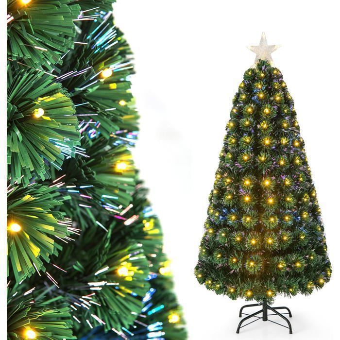 Sapin De Noël Artificiel Neigeux HENGMEI - 210 Cm De Haut - PVC Dense - Support Métal - Facile à Assembler