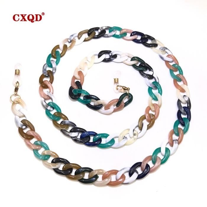 Chaine De Lunettes Acrylique Marron MOKA