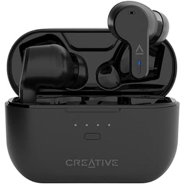 Écouteurs sans Fil - CREATIVE - Zen Air Pro - Réduction Active du Bruit - IPX5 - 9h Autonomie