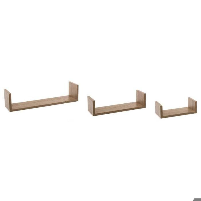 5five - 3 petites étagères murales fixy cube bambou