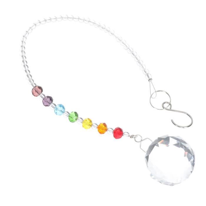 Attrappe Soleil Attrape-Soleil à Prisme En Cristal Ornements Suspendus Pour Fenêtres Pendentif Créateur D'Arc-en-Ciel Pour Jardin Lustre Anniversaire Fête De Mariage Pampilles Pour Lustres