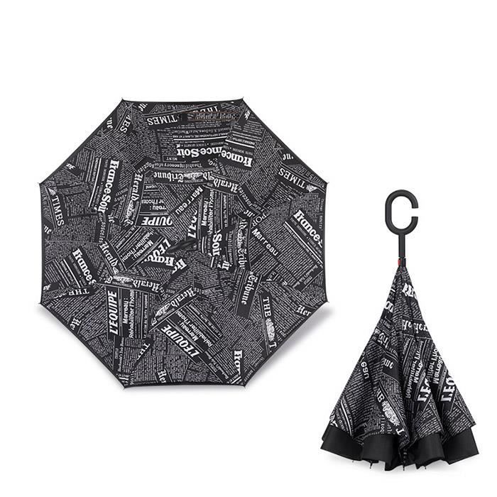 Crochet de parapluie Double couche en acier inoxydable, calmar, seiche