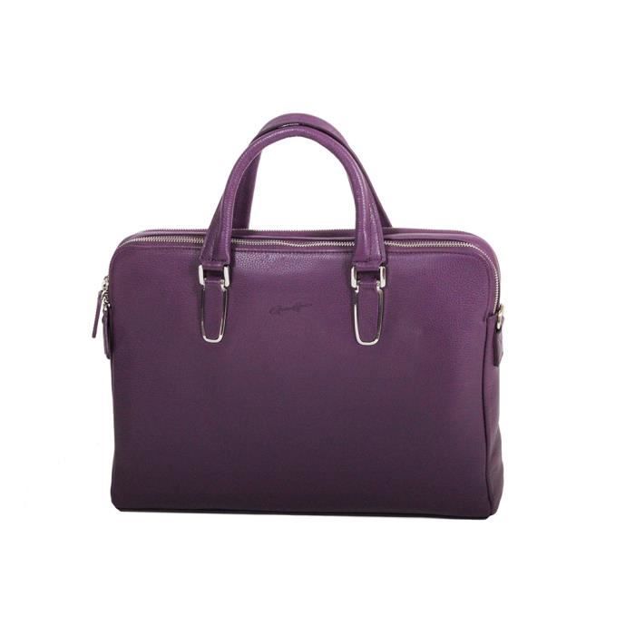 Porte document Gerard Henon Collection TWIST 16280 Violet Cuir Femme Violet Cdiscount Bagagerie Maroquinerie