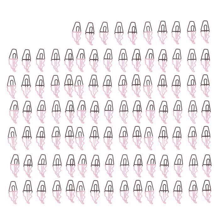 Brave-100pcs Trombone créatif bicolore trombone clip de signet en forme ...