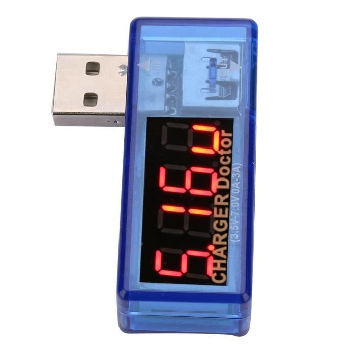Testeur De Détecteur De Chargeur USB-affichage LCD Testeur De Detecteur De Chargeur Usb Voltmetre Numerique Amperemetre Voltmetre Dc4 30vnoir 84622132