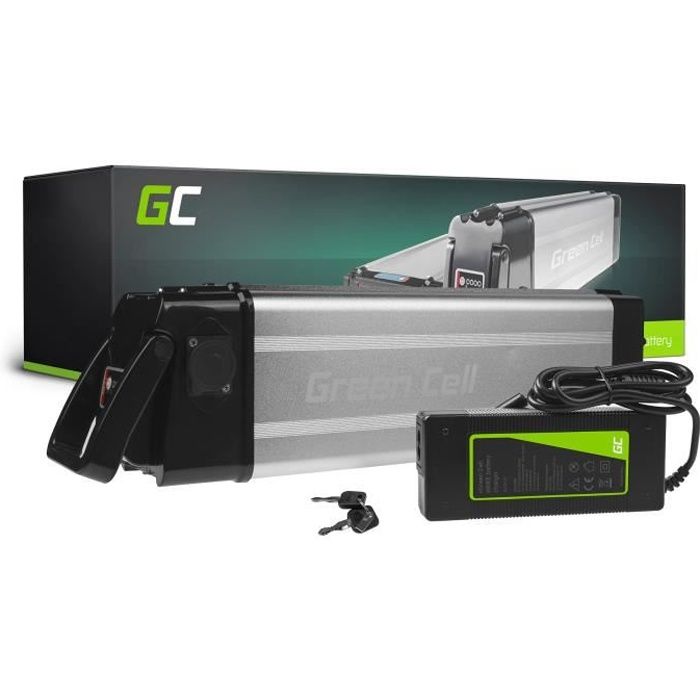Batterie Vélo Electrique Green Cell Silverfish 36V 15Ah Li-Ion avec Chargeur