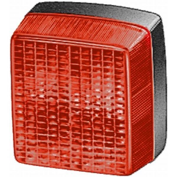 Feu Antibrouillard Arrière HELLA 2Ne 008 221-031 - Halogène 24/12V - Encastré - Rouge - Droite/Gauche - P21W