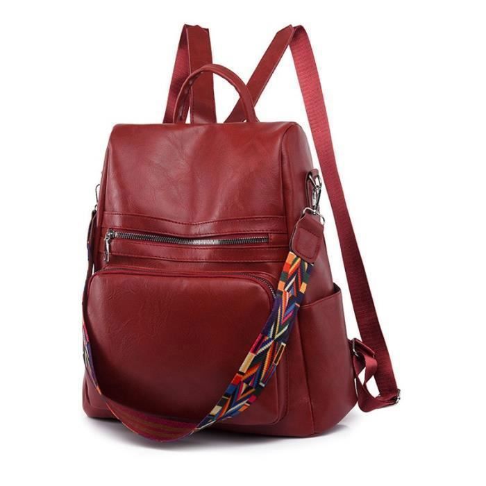 Sac à 2025 dos femme rouge