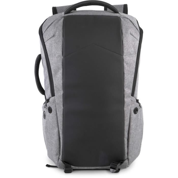 sac à dos antivol (graphite grey heather  / black - one size)