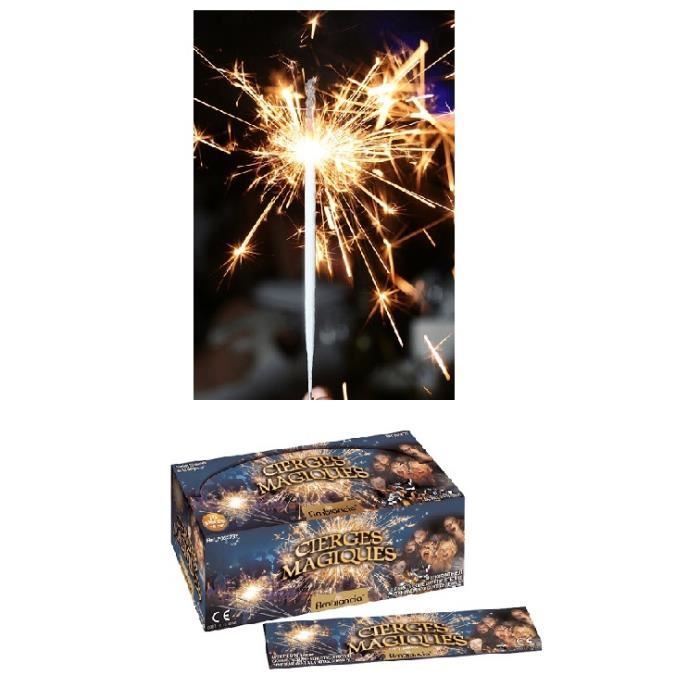 Lot de 100 cierges cierge magique - Bougie Fête Anniversaire - 323 -  Cdiscount Maison