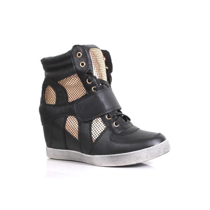 basket compensée argentée