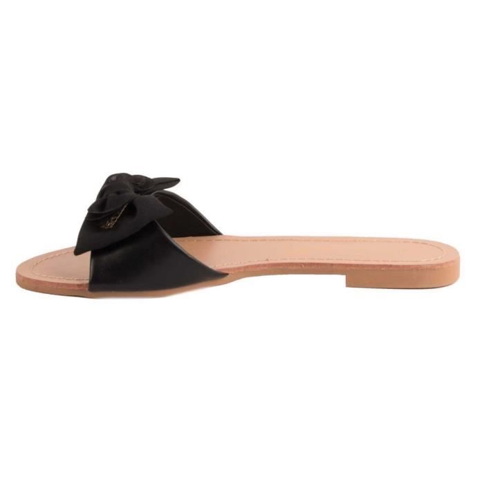 claquette femme doré