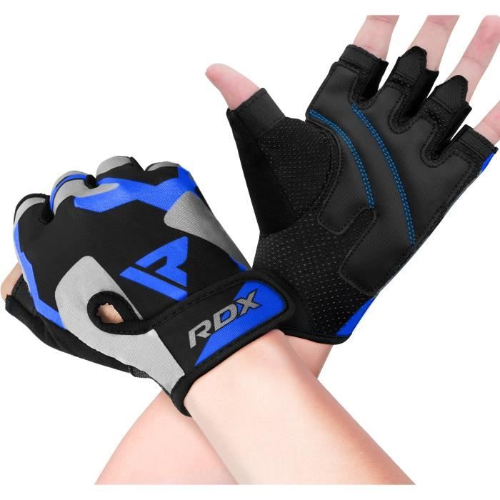 Gants De Musculation Meister - Avec Bandes De Poignet Velcro Et Rembourrage Gel - Pour Levées Lourdes, Fitness, Cross-training