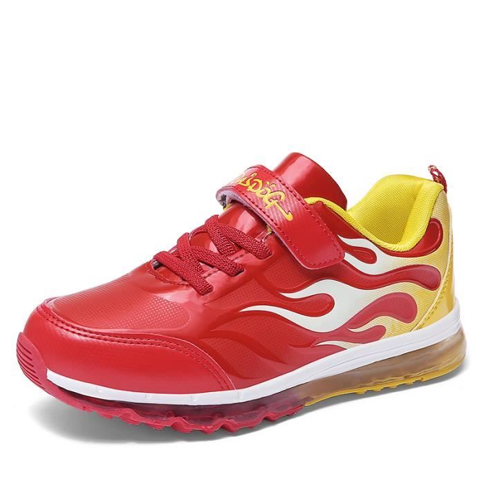 Baskets Enfant Chaussure Garçons Filles Chaussures De Course Bleu foncé