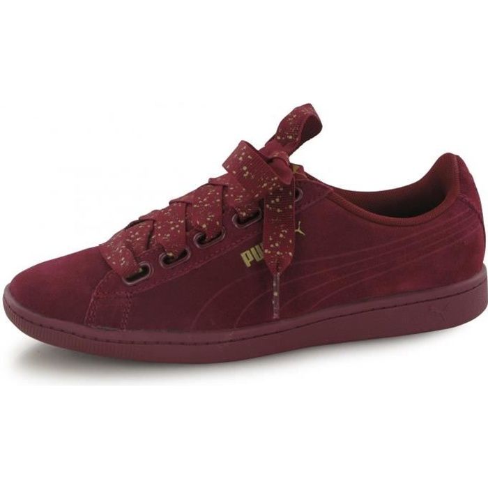 puma rouge bordeaux femme