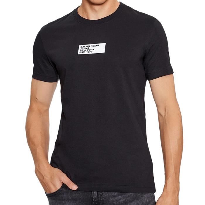 T-shirt noir Calvin Klein jeans homme