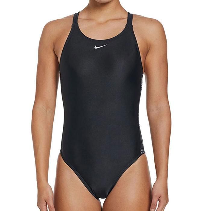 Maillot de bain 1 piece femme Nike Swim Fusion Logo Tape Noir Adulte Femme Black Cdiscount Pret a Porter