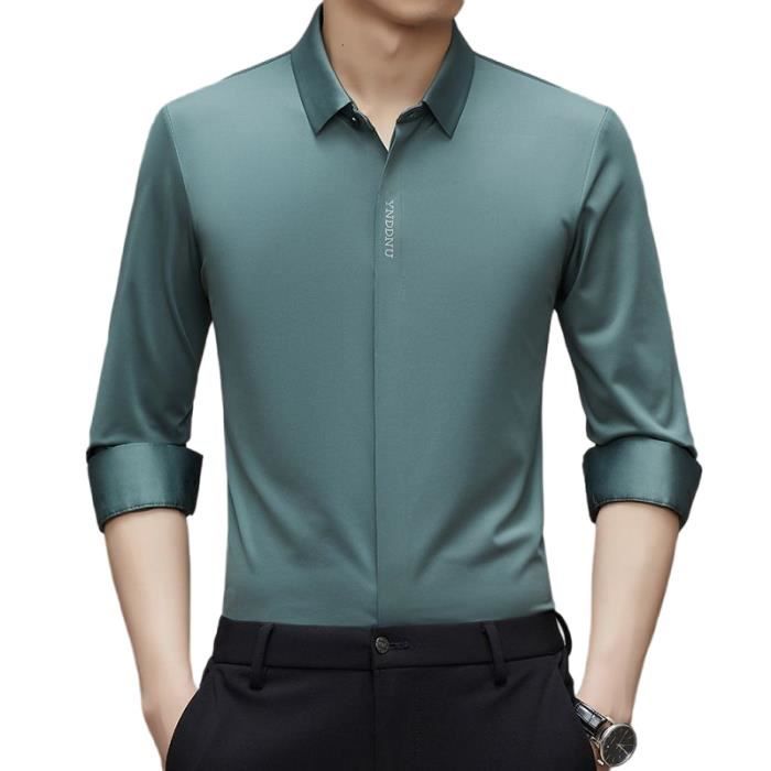 Chemise habillée Geoffrey Beene homme à manches longues jaune