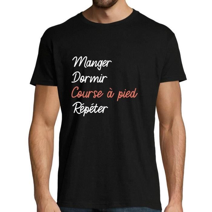 Course A Pied T Shirt Sport Homme Humour Drole Et Sympa Pour Tous Les Sportifs Passionnes Bleu Cdiscount Pret A Porter