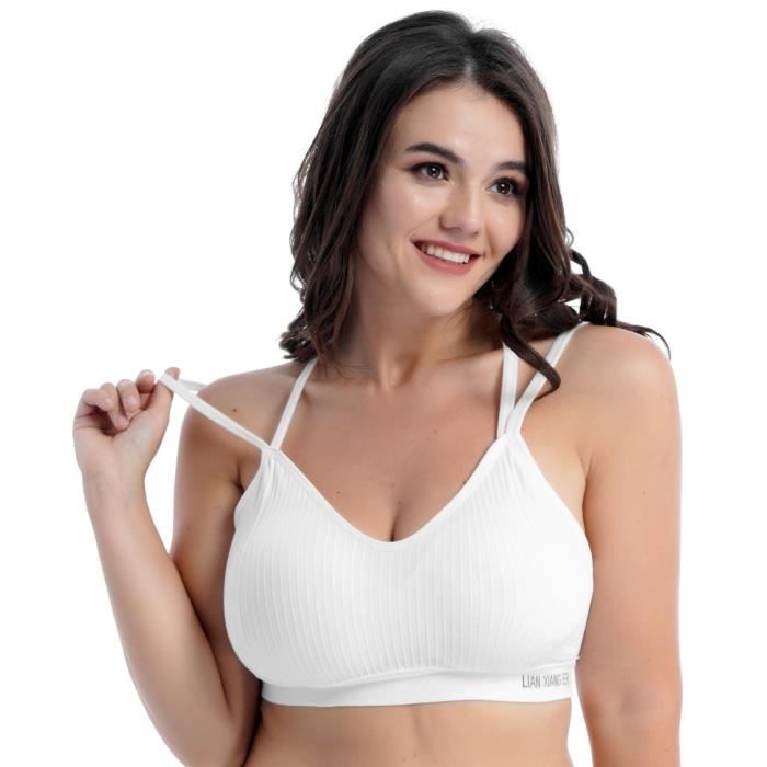 Soutien-gorge Sport Femme Sans Armatures - Fermeture Devant, Maintien Confortable - 10