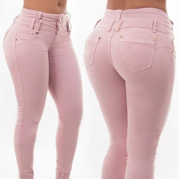 Jeans longs femmes - déchiré bleu Ultra - FR15FGO