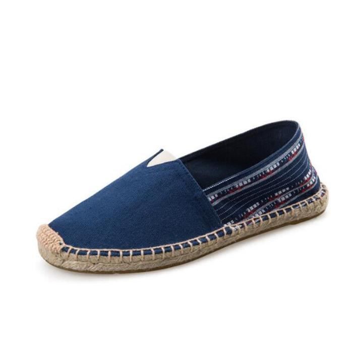 Espadrille semelle top caoutchouc
