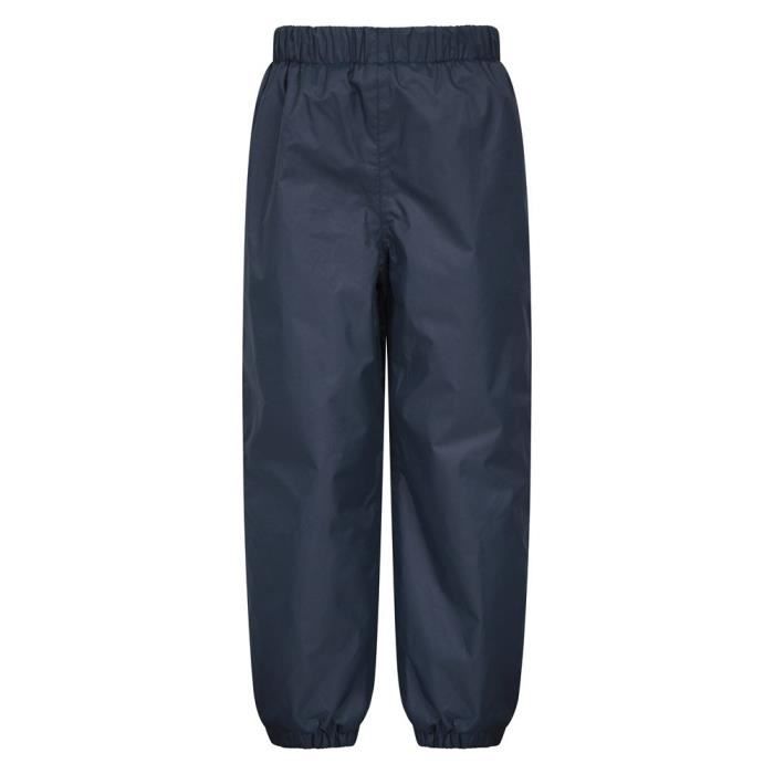 Pantalon De Pluie Enfant Doublé Polaire - Salopette Imperméable Respirante, Bretelles Réglables, Pour Garçon Et Fille