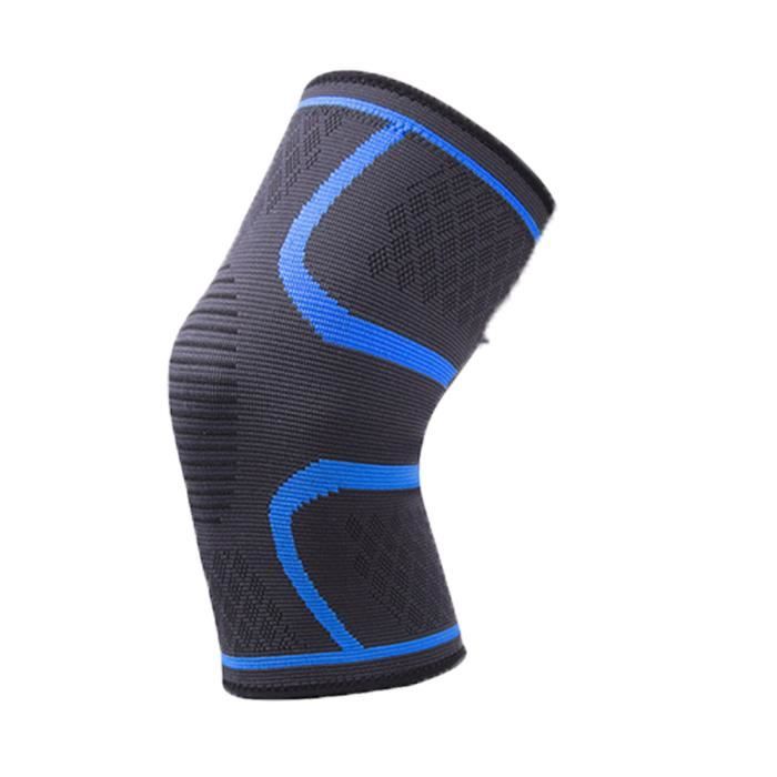 Genouillère de maintien en nylon avec compression pour sports divers 1 pièce protection pour le genou accessoire élastiqu dark blu