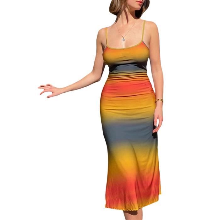Robe Maxi Sans Bretelles AX Paris Taille 10 - Couleur Multicolore, élastique, Occasion Très Bon état