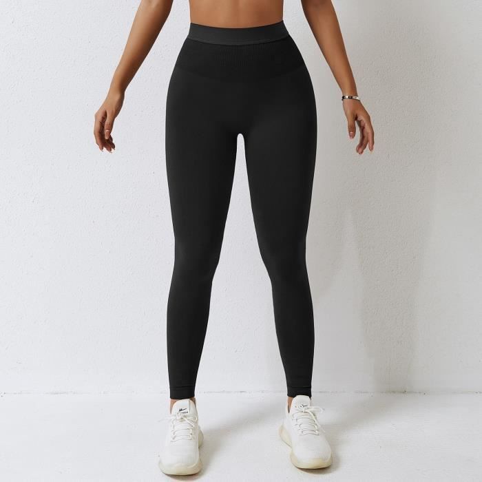 Legging Femmes de sport taille haute pour de FRCKBL Black Cdiscount Pret a Porter