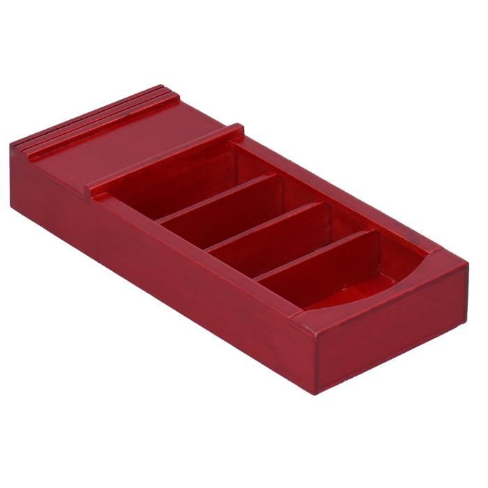 Bibliothèque Pour Maison De Poupée 1:12, Mini Bibliothèque En Bois, Meubles De Maison De Poupée Exquis Pour 112 Décorations De Maison De Poupée, Rouge Et Marron, Accessoires De Poupée