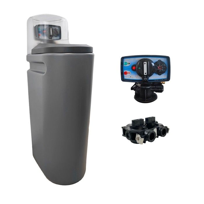 Adoucisseur d'eau bi bloc 25L Fleck 5600 SXT complet avec accessoires