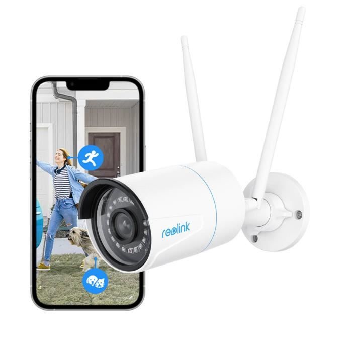Reolink 5MP Caméra Surveillance B61C Extérieure 2,4-5GHz WiFi, Détection de Personne-Véhicule,Vision Nocturne,Enregistrement Audio