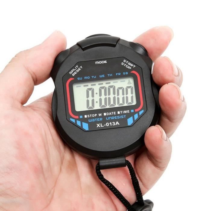Chronomètre Rubik's Cube Chronomètre Numérique Sport - Grande Écran, Horloge, Calendrier, Alarme, Pour Entraînement, Natation, Course